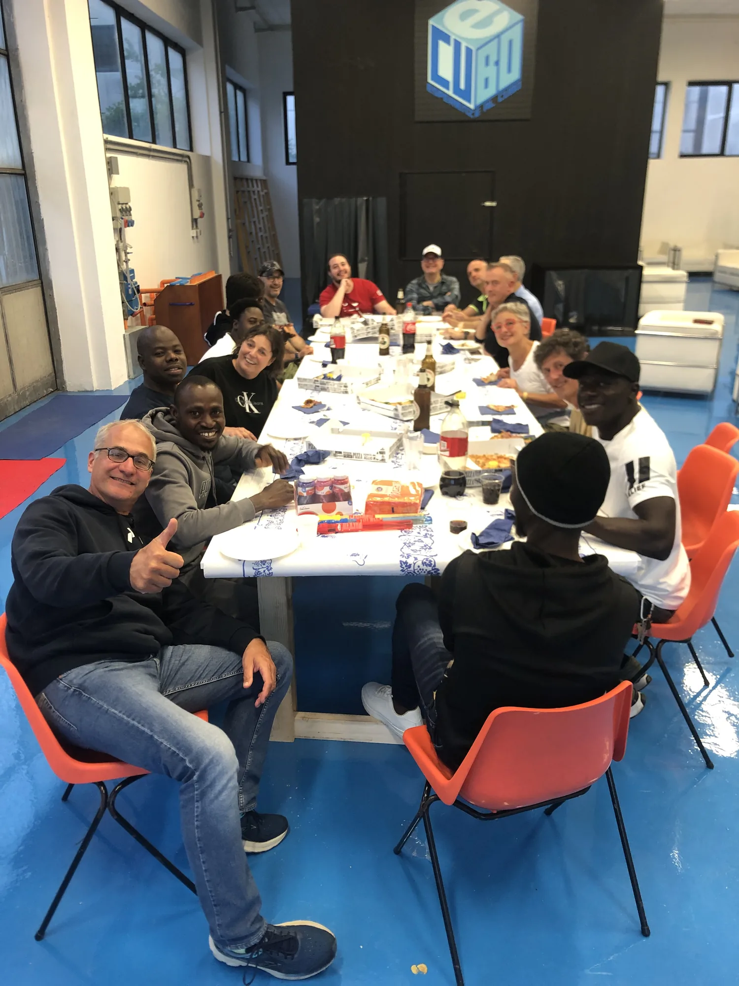 Soci e volontari dell'associazione riuniti